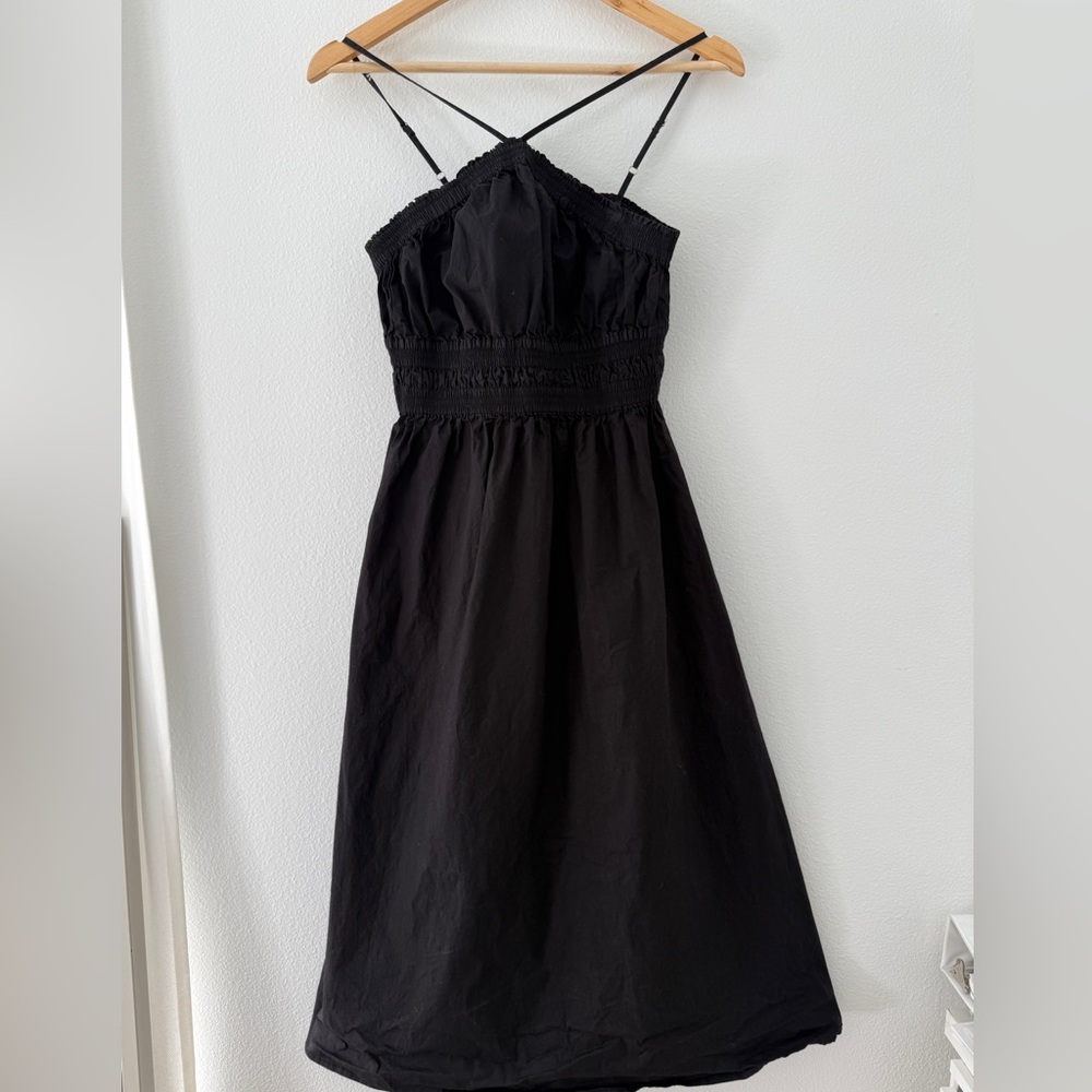 Rachel Parcell Elegant Black Midi Dress